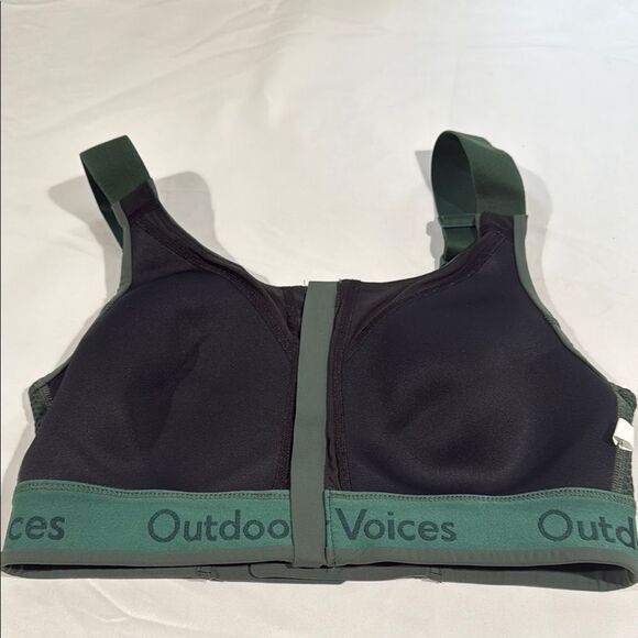 Outdoor Voices EverGreen Powerhouse Sports Bra with Zipper S/M- Cup - Picture 4 of 6